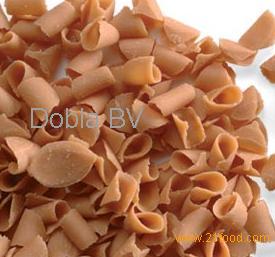 Caramel curls without caramel flavour