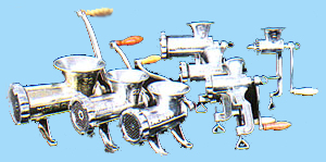 hand-operated meat mincers