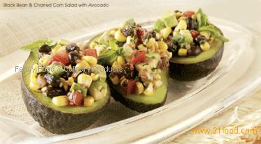 BLACK BEAN & CHARRED CORN SALAD WITH AVOCADO