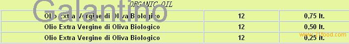 ORGANIC OIL