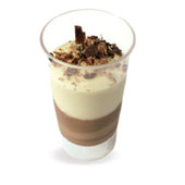 Chocolate and almond glass