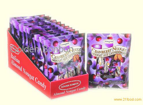 Soft Almond Nougat - Cranberry