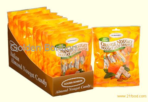 Soft Almond Nougat - Orange