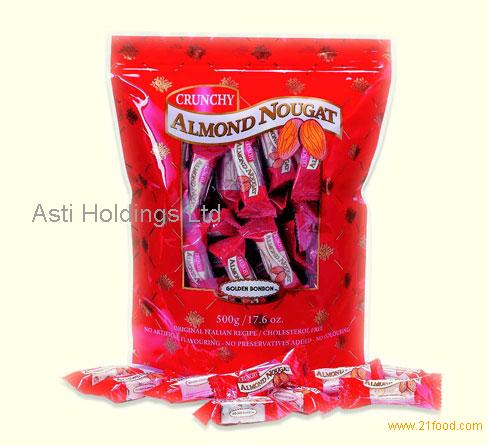 Crunchy Almond Nougat Candy 500g Bag