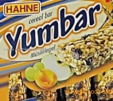 Yumbar cereal bar fruits