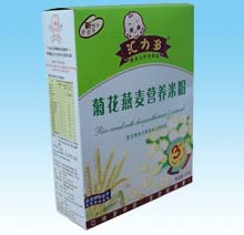 Rice cereal with chrysanthemum