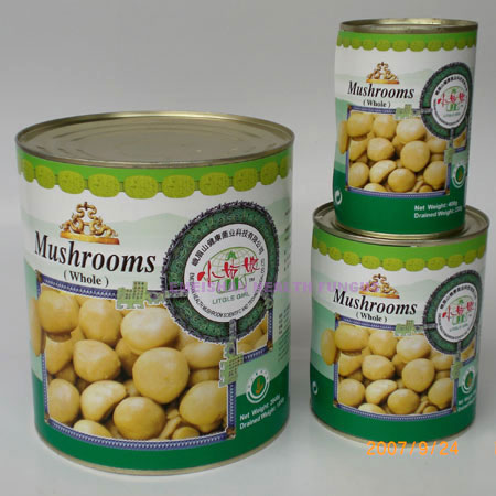 Canned mushrooms