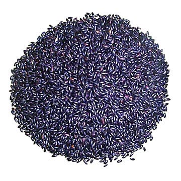 Organic black rice.