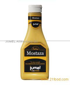 Mustard in bottle