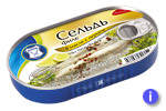 Herring fillet in oil
