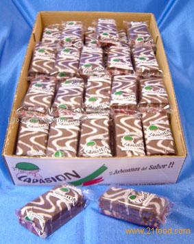Small cake with chocolate cover