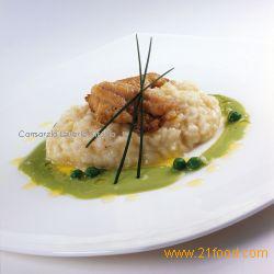 Risotto with creamed catfish and Parmigiano Reggiano PDO