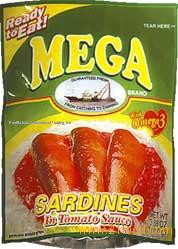 Sardines Mega Regular in Pouch