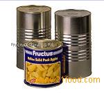 Solid pack apples in tins