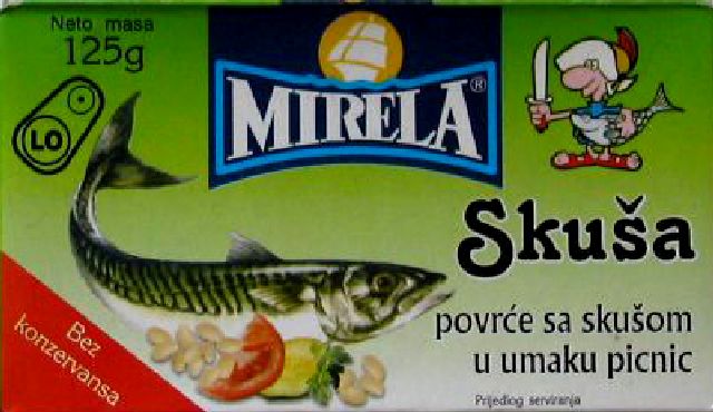 Vegetables with mackerel