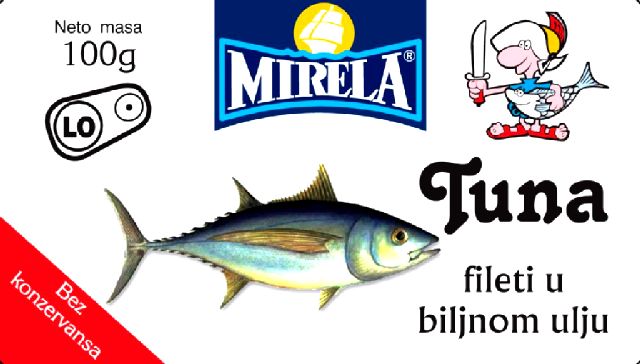 Tuna fillets in vegetable oil