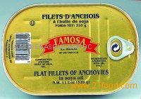 320g flat filets of anchovies in vegetable oil