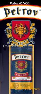 Vodka PETROV 40 VOL% 0,35 ltr./Softbag