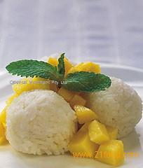 Mango and Coconut Rice Pudding