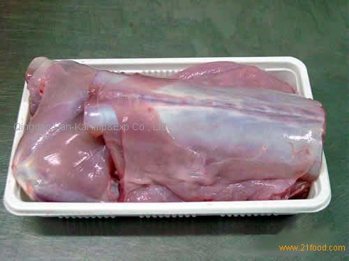 Frozen Rabbit Parts on Tray