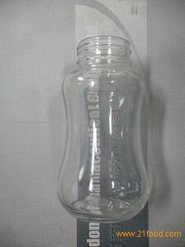 Glass baby feeding bottle