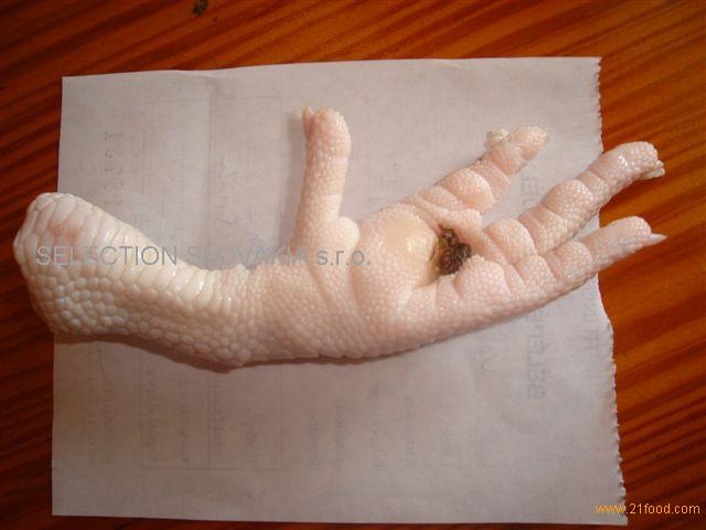 chicken feet unprocessed