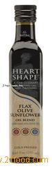 Heart Shape Flax Olive Sunflower Oil