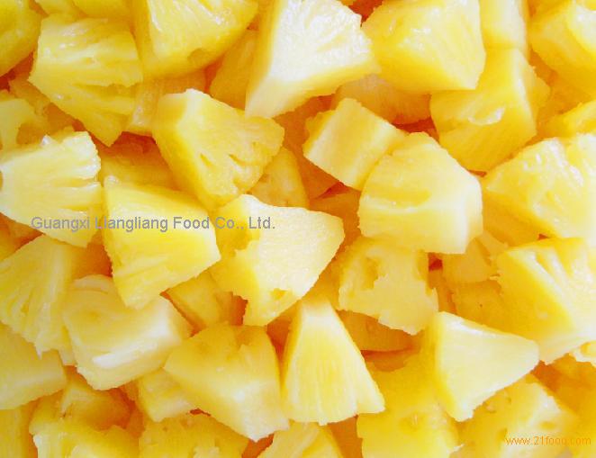 Canned pineapple chunks