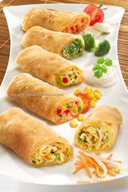 Organic Spring-rolls and wraps