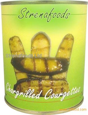 Offering Chargrilled Courgettes-Zucchini