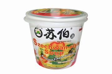 freeze dried instant szechwan-style soup