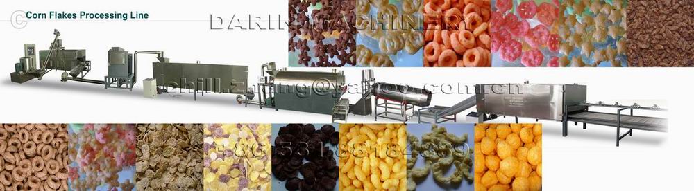 Corn Flakes / Breakfast Cereal Processing Line