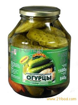 Pickled gherkins