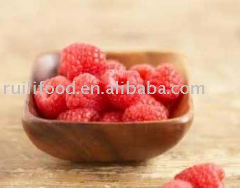 red frozen raspberry