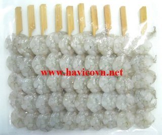 vannamei shrimp skewer