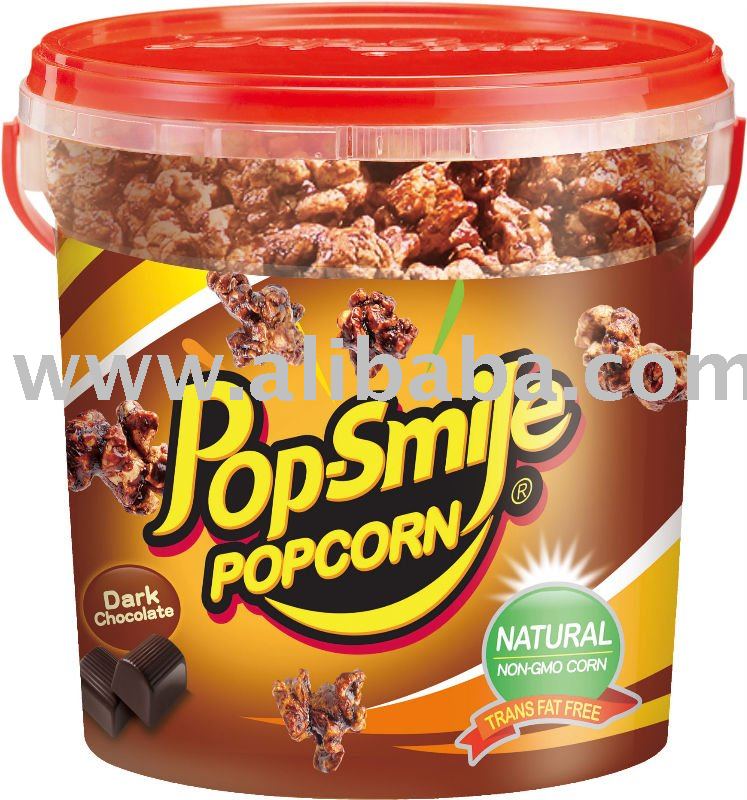 Dark  Chocolate   popcorn s bucket