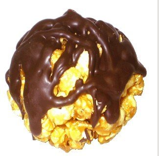 Chocolate Caramel Popcorn Ball