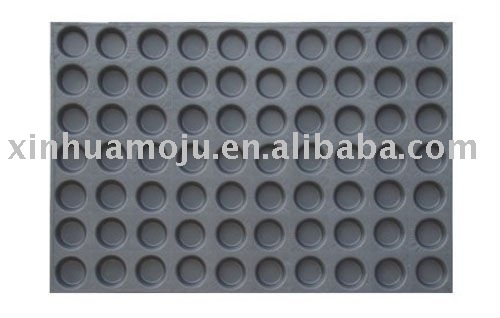 70cups non stick round metal cake mold
