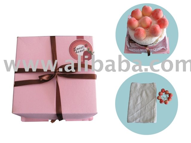 Joyce Peach  Towel   Cake  (Small)