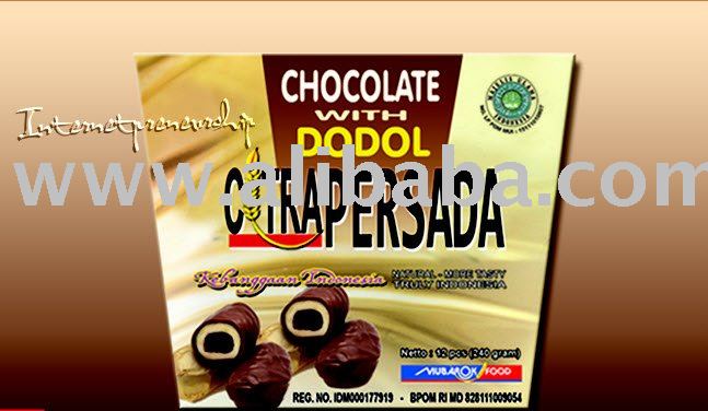 Dodol Citrapersada (Soft Cake) with Flavors: Chocolate (Indonesian Traditional Soft Cake)