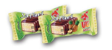 Safari Pineapple Chocolate-Coated Cake