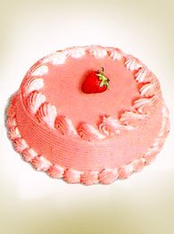 Eggless Cakes -  Eggless Strawberry Cake