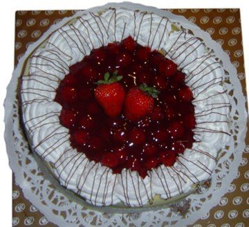 Cherry Baked Cheese  cake