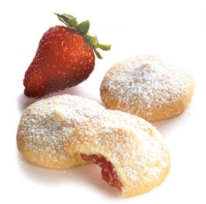 Strawberry Filled Butter Cookies