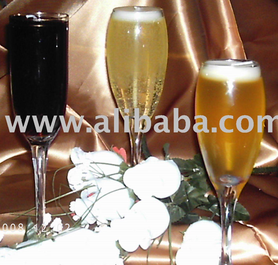 Champagne Glass Candle