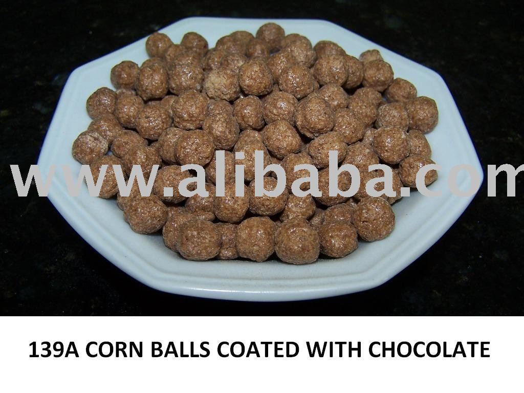 Organic Corn Balls with Chocolate