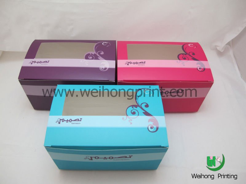 Attractive paper cupcake box