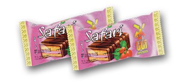 Safari Strawberry Chocolate-Coated Cake