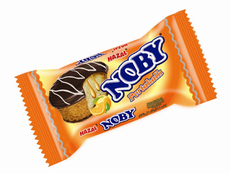 481 NOBY COCOA COATED CAKE W/H ORANGE SAUCE