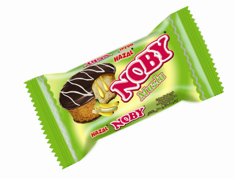 482 NOBY COCOA  COATED   CAKE  W/H BANANA SAUCE